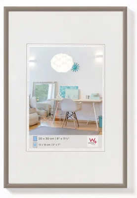 Produktbild von Walther Design KV070D, Einzelbilderrahmen, Kunststoff, Stahl, Wand, 40 x 60 cm, Rechteckig
