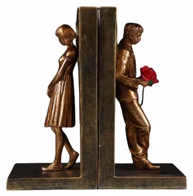 Immagine prodotto di Set di 2 fermalibri decorativi in oro
