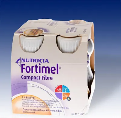 Obrázok produktu pre Fortimel Compact Fibre 8x4x125ml Cappuccino