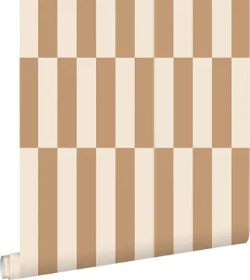 Zdjęcie produktu dla ESTAhome Tapeta paski beżowymIbrązowym 53 cm x 10.05 m