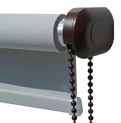 Obrázek produktu pro Mechanismus pro látkovou roletu Ø25 mm Hnědý univerzální sada s řetízkem