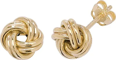 Produktbild von Moderne 9 Karat (375) Gold Damen - Paar Ohrstecker - 9mm*9mm; TRS1809