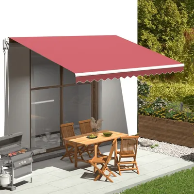 Obrázek produktu pro Maison Exclusive – Náhradní látka na markýzu, barva burgundská, rozměry 450 x 300 cm, materiál: polyester