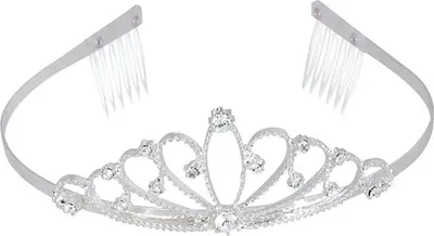 Produktbild von Prinzessin Haarreif Krone aus Metall Diadem für Kinder und Erwachsene