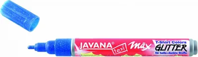 Produktbild von Kreul Javana texi mäx Glitter Stoffmalfarbe helle & dunkle Stoffe sonnegelb