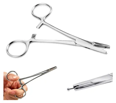 Produktbild von 4 mm Piercing Kugel Aufdreher, Edelstahl Piercingzange für das Öffnen von Ringen und Festziehen von Schrauben