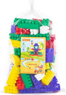 Produktbild von Polesie Bausteine 96 Stk. Grundbausteine Steckbausteine 12M+