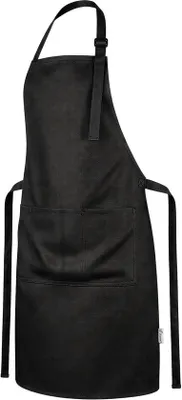 Produktbild von Viamart® - Professionelle Küchenschürze - Kochschürze - Grillschürze - Verstellbar - Gastronomiequalität - 3 Taschen - Bei 60°C waschbar - Schwarz