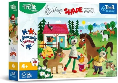 Obrázek produktu pro Trefl Junior Puzzle – „60 XXL“ dílků Trefliks na hřebčíně 50031