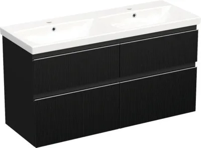 Obrázek produktu pro Koupelnová skříňka s umyvadlem Jungborn TRENTA 120 cm černá