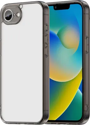 Image de Étui pour Apple iPhone 16e - Coque arrière Phonesta HybridAir - Noir