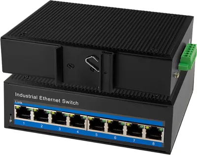 Obrázek produktu pro LogiLink Professional NS203P LogiLink Industrial Gibabit Ethernet PoE Switch, 8 portů