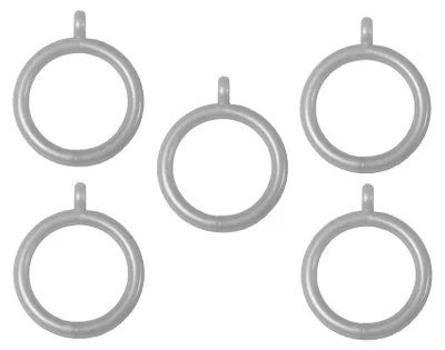 Immagine prodotto di Merriway BH03266, anello per tende in plastica cromata, bianco, confezione da 24 pezzi