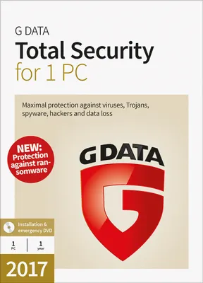 Produktbild von GData Total Security 2017 1 PC