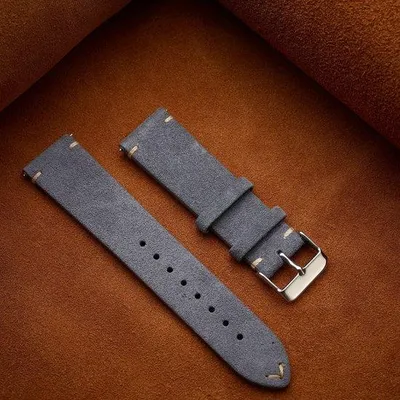 Produktbild von Lederhandgestiktes Armbandband 20 mm in Hellgrau