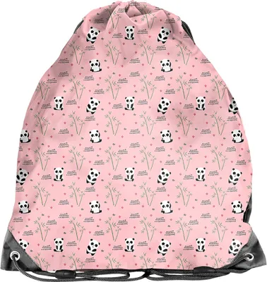 Produktbild von PASO licht Gymbag Turnbeutel Rucksack Sportbeutel Tasche PANDA PP22AN-712, PASO