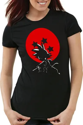 Produktbild von style3 Young Goku Sunset Damen T-Shirt balls evolution saiyajin dragon, Größe:M