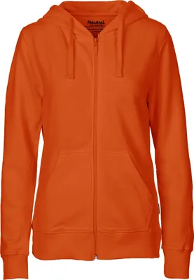 Produktbild von Neutral - Fairtrade - Ladies Zip Hoodie - Orange - L