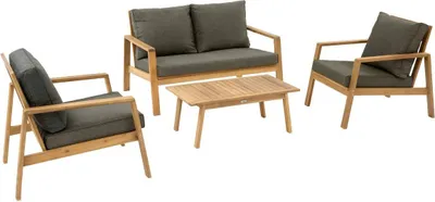 Produktbild von Gartenmöbel tiwi 4-sitzer anthrazitgrau - Hespéride