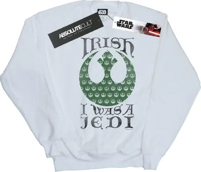 Produktbild von Star Wars - "Irish I Was A Jedi" Sweatshirt für Herren BI45758 (5XL) (Weiß)