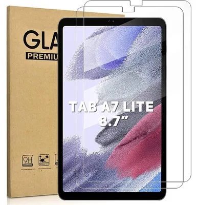 Immagine prodotto di 2 protezioni in vetro temperato 9H, antigraffio, per Samsung Galaxy Tab A7 Lite da 8,7 pollici (SM-T220/T225)