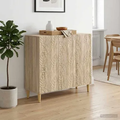 Obrázok produktu pre vidaXL Komoda Sonoma dub 89 x 34,5 x 80 cm drevotrieska
