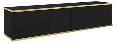 Produktbild von Hängender TV-Schrank, Modernes Design, Farbe: Schwarz, L: 135 cm, B 135 cm