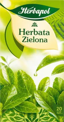 Zdjęcie produktu dla Herbapol Herbata Zielona Ekspresowa Klasyczna Odchudzająca 20 Torebek