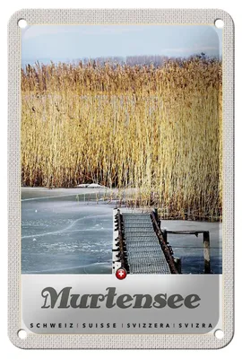 Produktbild von Blechschild Reise 12x18cm Murtensee Österreich Radtour Natur Schild