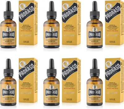 Produktbild von Beard Oil Wood and Spice 6x30 ml
