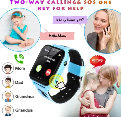 Produktbild von Kinder Spiel Smartwatch, Musik-Player, Smartwatch, Video-Recorder, 10 Lernspiele [mit 1 GB Micro SD Karte], Sport-Armbanduhr für Alter 3–14 Jahre, Geschenk für Jungen und Mädchen, Blau