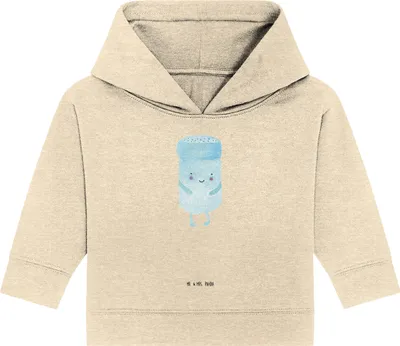 Produktbild von Mr. & Mrs. Panda Organic Baby Hoodie Beste Freunde Salz 12. - 18. Monat - Natural Raw - Geschenk, Lustige Sprüche, Kapuzenshirt, Kapuzensweatshirt, Fehlende Keywords