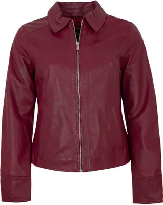Produktbild von Jilani - Damen Lederjacke Lammnappa purple : 48