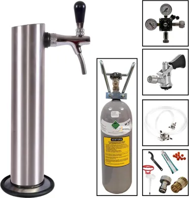 Produktbild von Zapfgarnitur mit Kompensatorschankhahn Typ S (Korbkeg) 2kg + Reinigungsset