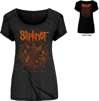Produktbild von Slipknot The Wheel (Back Print) Black L Damen T-Shirt