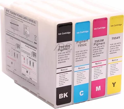 Produktbild von Kompatibel Set 4x Druckerpatrone für Epson T7551-T7554 von ABC