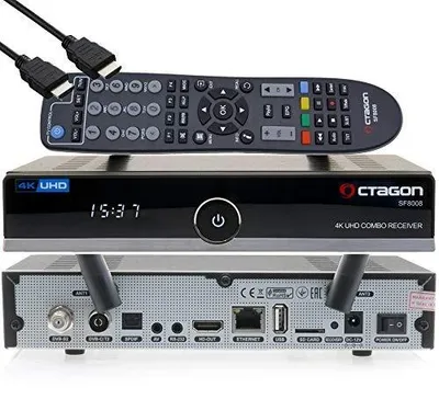 Zdjęcie produktu dla Odbiornik satelitarny octagon SF8008 combo 4K dvb S2X
