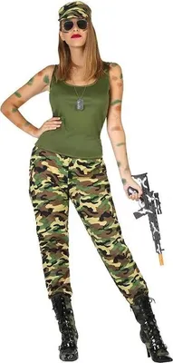 Produktbild von Atosa Damen Militäranzug Grün XS-S Grün XS-S