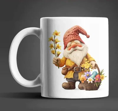 Produktbild von Gnom Ostern Ostereier Keramik Kaffeetasse Teetasse Tasse Geschenkidee