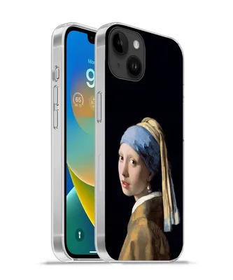 Produktbild von MuchoWow® Handyhülle Schutzhülle Hülle für Apple iPhone 14 Plus - Soft case Mädchen mit Perlenohrring - Vermeer - Kunst Silikon Softcase Handy Hülle - Abbildung