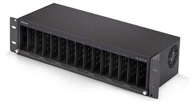Obrázok produktu pre StarTech.com MCM15-MEDIA-CHASSIS, 100 - 240 V, 48 V, 4,2 A, EU, NA, UK, 0 - 50 °C, -20 - 70 °C
