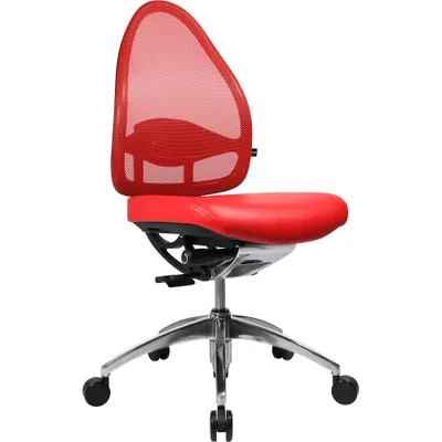 Produktbild von Topstar Bürostuhl Open Base, J4900S01 rot, alu Stoff