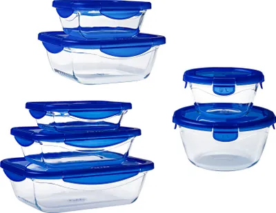 Produktbild von Pyrex Mehrzweckformen "cook and go" Glas 7er Set