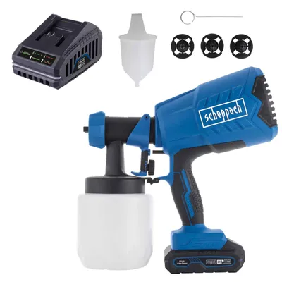 Produktbild von Scheppach Akku-Farbsprühsystem C-APS700-X - 20V IXES | 700ml/min Durchfluss | 120 m²/h Flächenleistung | inkl. 2Ah Akku + 2,4A Ladegerät