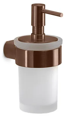 Produktbild von Wandseifenspender roségold, satiniertes Glas, Schraubmontage, 140 ml, Palazzo