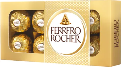 Produktbild von Ferrero Rocher Křupavá oplatka s krémovou náplní a lískovým oříškem v čokoládě 100 G