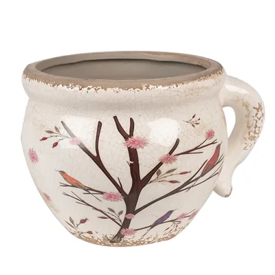 Obrázok produktu pre Clayre & Eef Kvetináč 17x14x12 cm béžovo-hnedý keramické vetvy