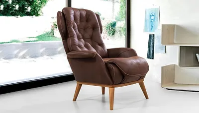 Produktbild von Landhaus Stil Sessel Relax Fernseher Einsitzer Sofa Couch Ohrensessel