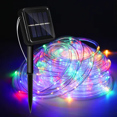Immagine prodotto di Jopassy 32 M solare luci di fata corda luci di fata LED 8 modalità di luce festa giardino interno esterno decorazione luci di Natale