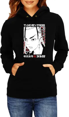 Produktbild von Damen Kapuzenpullover Manga Japan Anime Comics Animation Tokyo Anime Revengers 0021, Lady M / Schwarz
